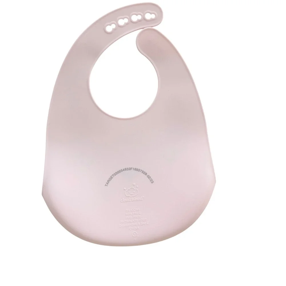 Loulou LOLLIPOP Cloud Island Silicone Bibs Baby Multicolor Rainbow Bunny Safari